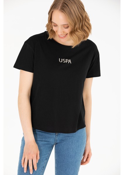 Kadın Siyah T-Shirt 50266326-VR046
