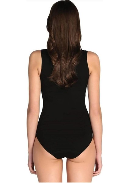 Likralı Kancalı Geniş Askılı Çıtçıtlı Siyah 3'lü Body Zıbın fiyatları