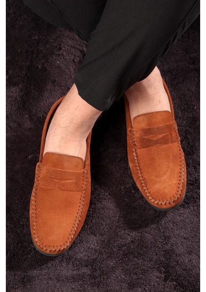 Naran Hakiki Deri Erkek Günlük Ayakkabı, Loafer Ayakkabı, Hafif Ayakkabı, Süet Ayakkabı