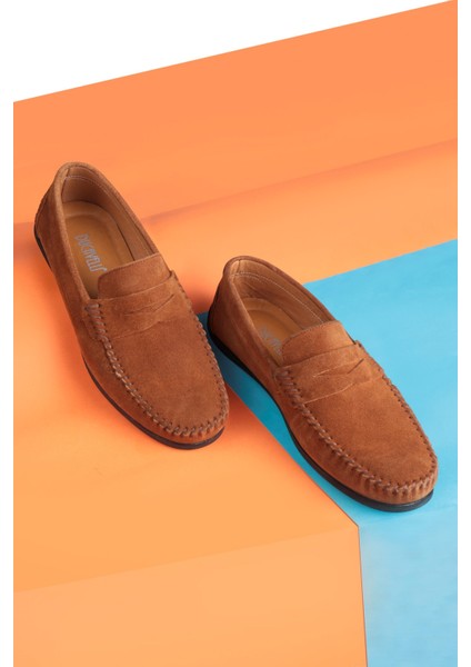 Naran Hakiki Deri Erkek Günlük Ayakkabı, Loafer Ayakkabı, Hafif Ayakkabı, Süet Ayakkabı
