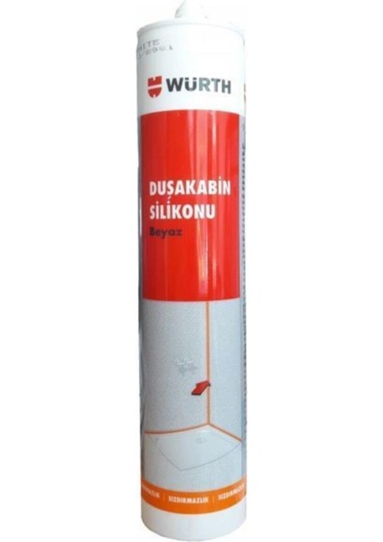 Würth Duşakabin Silikonu Beyaz 310 ml