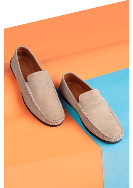 Naran Hakiki Deri Erkek Günlük Ayakkabı, Loafer Ayakkabı, Hafif Ayakkabı, Süet Ayakkabı