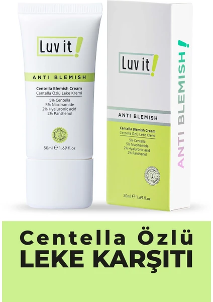 Luv it! Centella Özlü Leke Kremi (Centella Asiatica Leaf Extract + Niacinamide) 50 ml