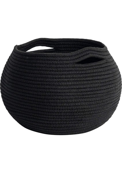 Honeypot Sepet Çok Amaçlı Kullanım İçin Yıkanabilir 25 cm x 21 cm Siyah