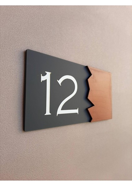 Wooden Serisi Pleksi Kapı Numarası fiyatları