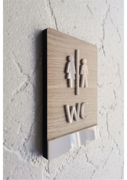 Klasik Mdf Serisi Wc Yönlendirme Tabelası