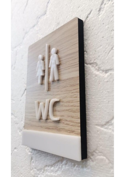 Klasik Mdf Serisi Wc Yönlendirme Tabelası