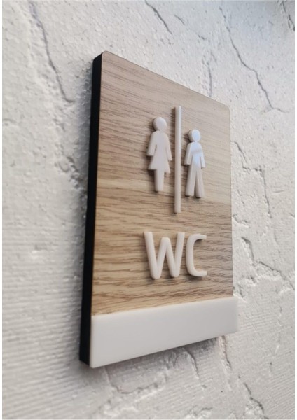 Klasik Mdf Serisi Wc Yönlendirme Tabelası