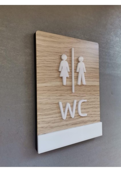 Klasik Mdf Serisi Wc Yönlendirme Tabelası