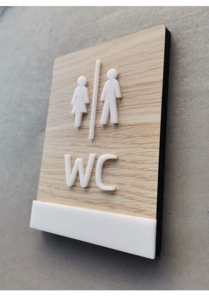 Klasik Mdf Serisi Wc Yönlendirme Tabelası