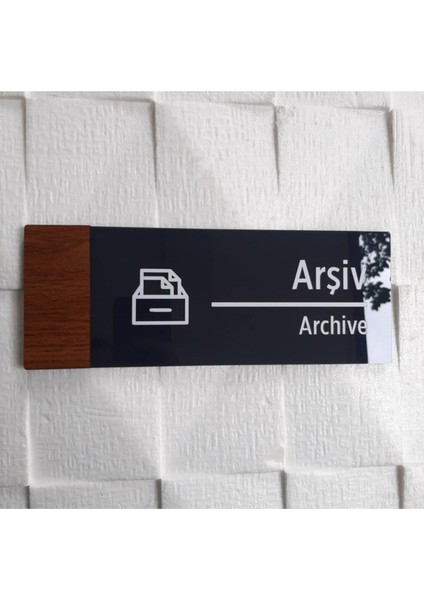 Wooden Serisi Arşiv Yönlendirme Tabelası modelleri