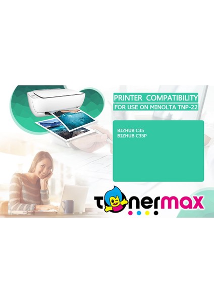 Konica Minolta Tnp-22 Muadil Toner Sarı / Bizhub C35 / C35P