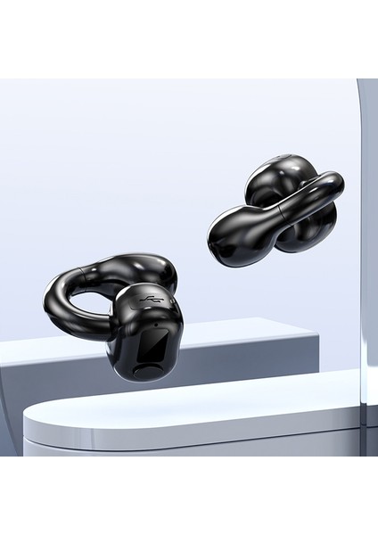 M10 Kulak Klip Bluetooth Kulaklık, Stil: Doble Black (Yurt Dışından)