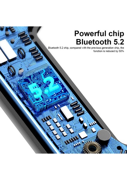 V19 Dijital Ekran Asılı Kulak Sporları Bluetooth Kulaklık (Yurt Dışından)