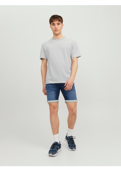 Erkek Rahat Esnek Kumaş Kot Şort 12223677 modelleri