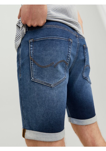 Erkek Rahat Esnek Kumaş Kot Şort 12223677 fırsatları