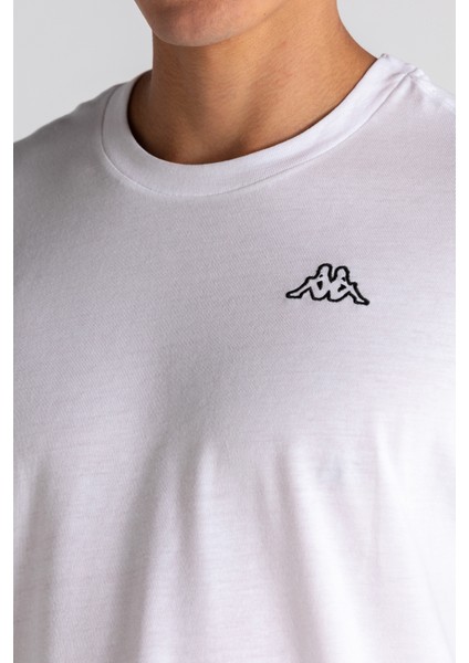 Logo Cafers Tk Beyaz Erkek T-Shirt 331F7BW-001 modelleri