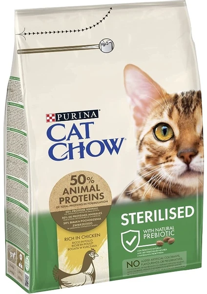 Cat Chow Tavuklu Kısırlaştırılmış Kedi Maması 3 Kg