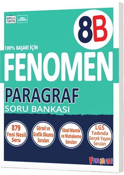 Gama Yayınları Fenomen Okul 8. Sınıf Lg Paragraf Soru Bankası