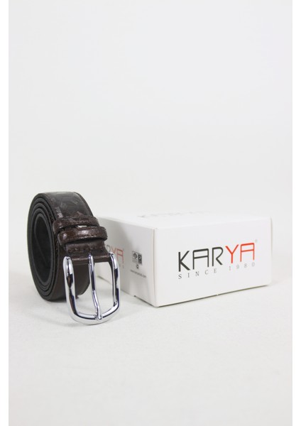 Karya Deri Desenli Unisex Kemer 8033 modelleri