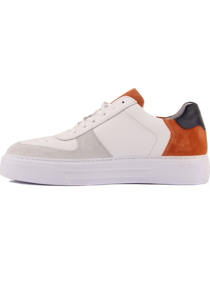 Sail Lakers - Beyaz, Lacivert Deri, Turuncu Süet Erkek Sneaker modelleri