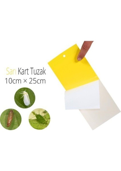 Sinek ve Böcekler Için Sarı Yapışkan Tuzak 20 x 10 cm 10'lu fiyatları