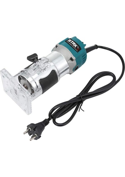 Staxx Pro 6 Kademe Devir Ayarlı 1600W Formika Traşlama Freze Makinesi 6mm Pens 2 Yıl Güvenceli