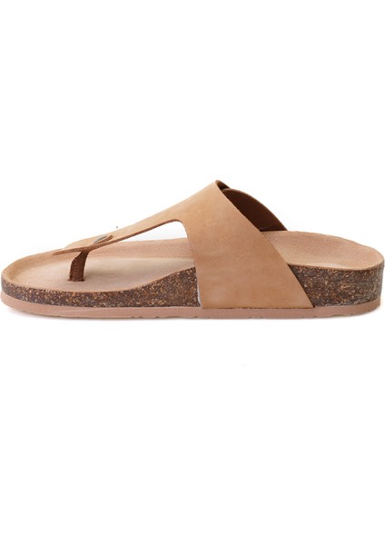 Karen Kahve Erkek Parmak Arası Nubuk Deri Terlik modelleri