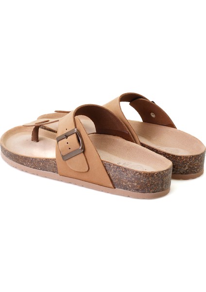 Karen Kahve Erkek Parmak Arası Nubuk Deri Terlik indirimleri