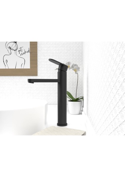 FAWER Faucet & Shower Siyah Çanak Lavabo Bataryası - 604B