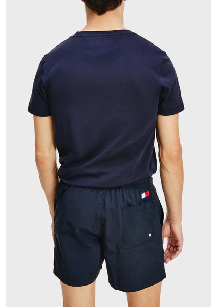 Logolu Deniz Şortu Belden Bağlamalı Cepli Slim Fit Mayo Short Erkek Mayo Short UM0UM02048 Dw5 fiyatları