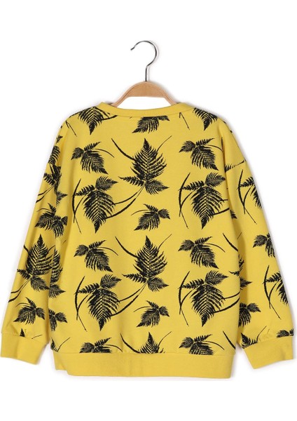 Kız Çocuk Yaprak Baskılı Sweatshirt fiyatları