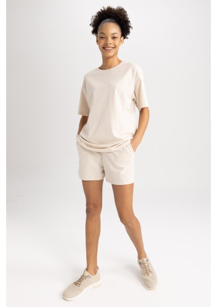 Fit Standart Fit Sporcu İnce Kumaş Şort Z6696AZ23SM
