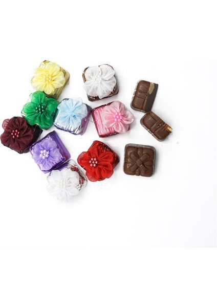 Dökme Çiçek Dekorlu Taş Çikolata Mix (1 Kg)
