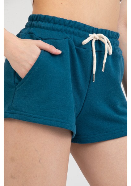 Kadın Beli Lastikli Basic Kısa Cepli Şort modelleri