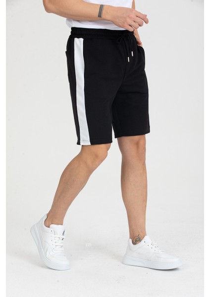 Erkek Basic Şerit Detaylı Cepli Şort fiyatları