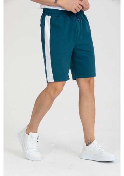 Erkek Basic Şerit Detaylı Cepli Şort modelleri