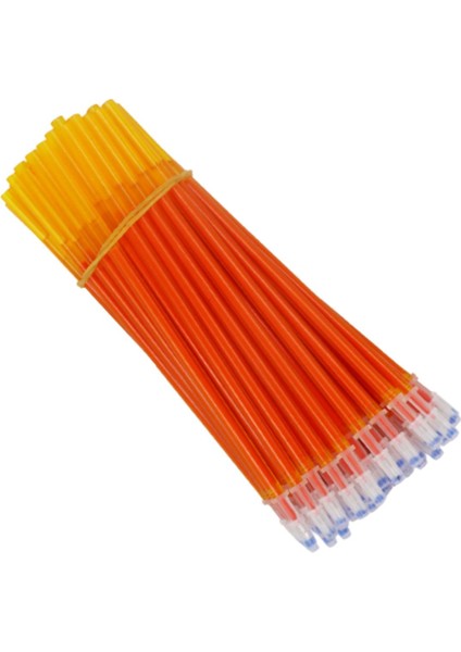 100PCS 0.5mm Yedek Mürekkep Silinebilir Kalem Yatmak Ince Nokta Iş Hediyeleri Turuncu (Yurt Dışından) fırsatları