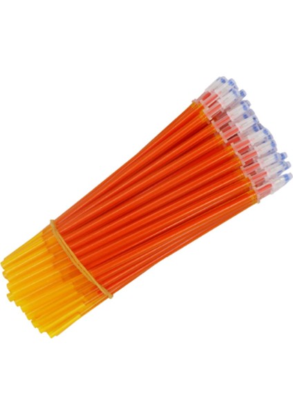 100PCS 0.5mm Yedek Mürekkep Silinebilir Kalem Yatmak Ince Nokta Iş Hediyeleri Turuncu (Yurt Dışından) indirimleri