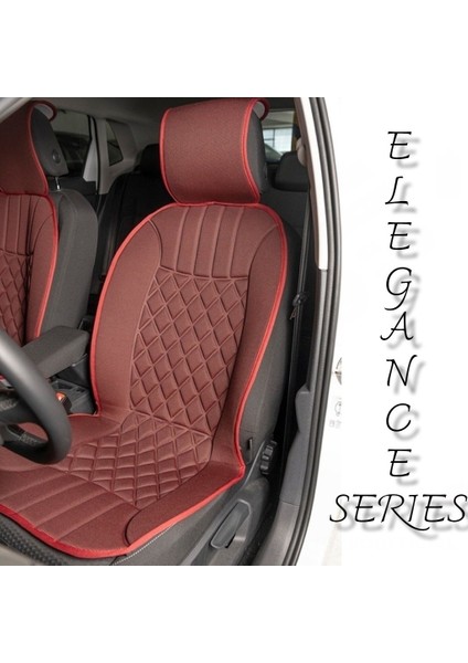 Dacia Duster Lüx Oto Koltuk Minderi Ön 2'li Set Elegance Serisi Kırmızı