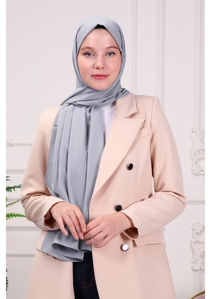 Medine Ipeği Şal Gri