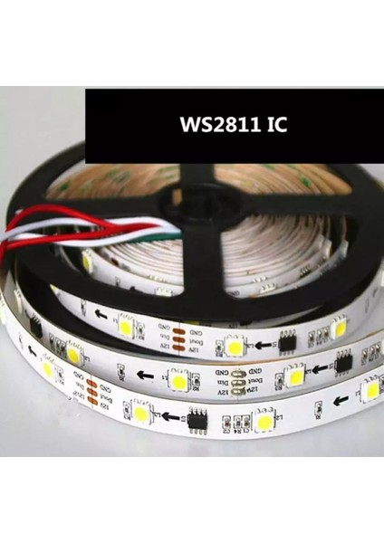 Gün Işığı Pixel Şerit LED 2811 24 Volt IP20 5m