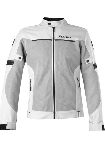 Milano Gri Yazlık Fılelı Erkek Motosıklet Montu Xl