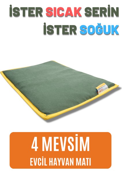 Serin (60X40CM) - 4 Mevsim Kedi/ Köpek Matı, Sıcak Veya Soğuk Kullanılabilen Minder Yatak