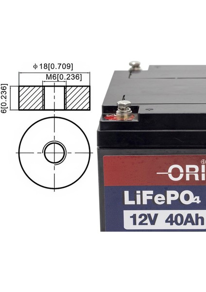 12V 40AH Lifepo4 Akü