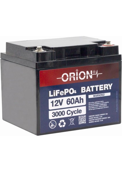 12V 60AH Lifepo4 Akü