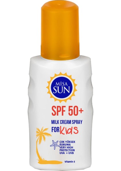 Spf 50+ Güneş Sütü Krem Spray Çocuk 200 ml