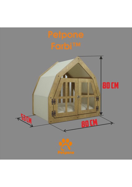 Farbi™ Modern Iç Mekan Köpek Kulübesi