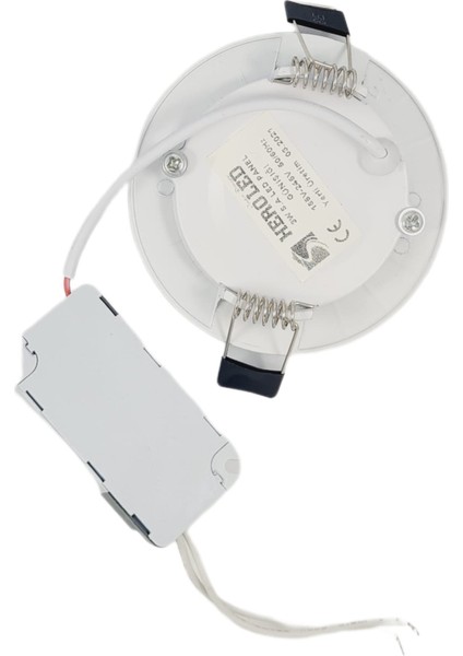 Hero Led 3 Watt LED Spot Trafolu Beyaz - Gümüş Kasa Çift Renk (Beyaz Işık ve Gün Işığı) HL-3003 ( 2 Adet )