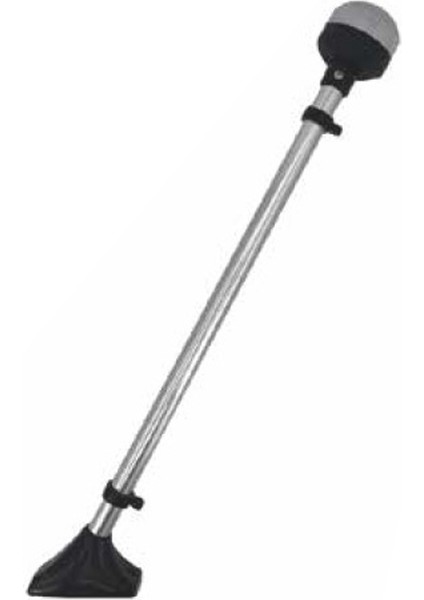 Demir Fenerli Sabit Bayrak Direği 50cm 12-24v Led Siyah